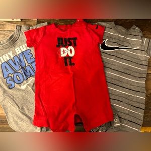 Three Button Up Nike Bodysuits